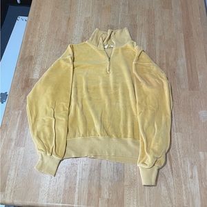 Vintage Brent quarter zip, Yellow cotton size Large